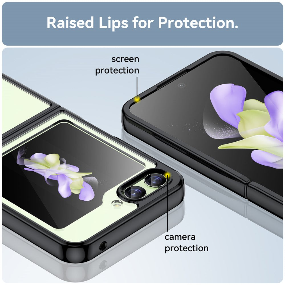 Samsung Galaxy Z Flip5 5G Mobile Phone Back Cover Clear Protective Shockproof TPU+Acrylic Case