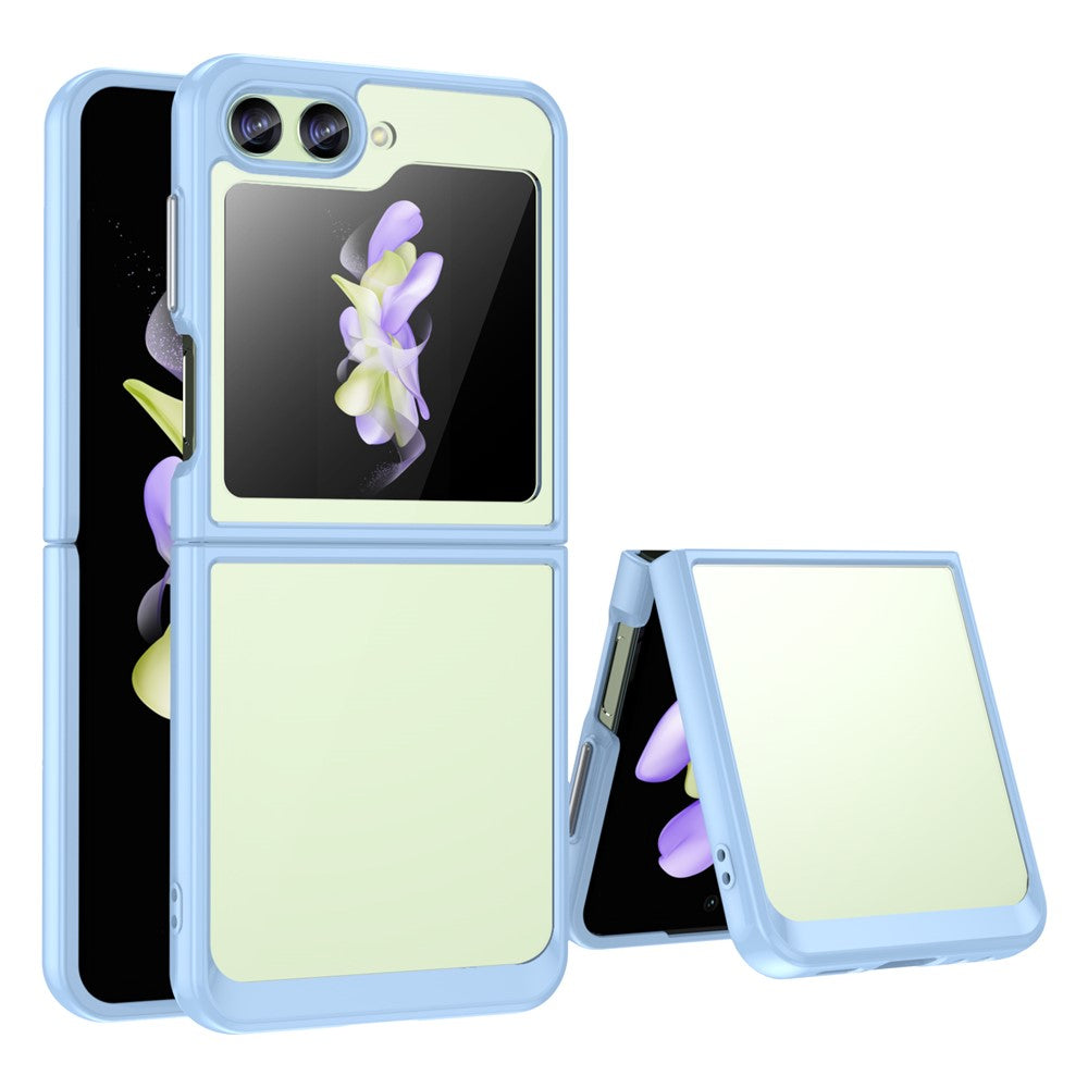 Samsung Galaxy Z Flip5 5G Mobile Phone Back Cover Clear Protective Shockproof TPU+Acrylic Case