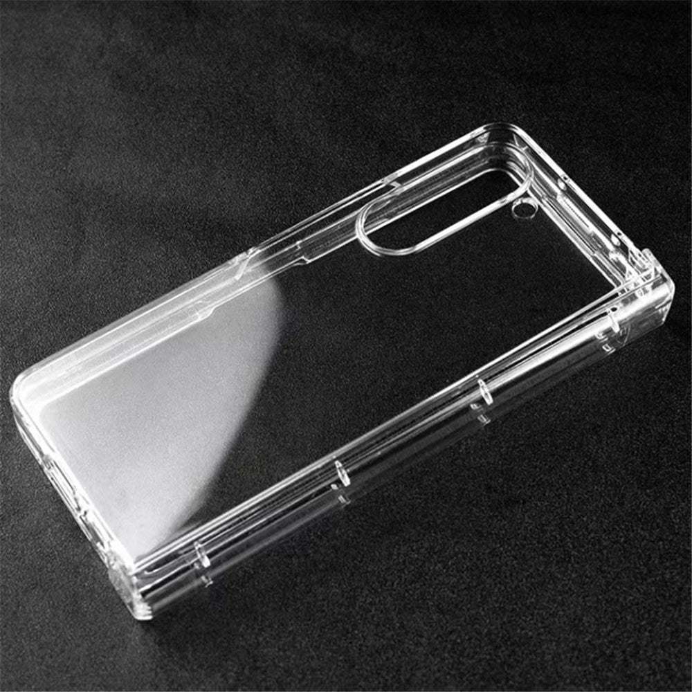 Samsung Galaxy Z Fold5 5G Transparent PC Phone Case 3-Piece Design Phone Cover