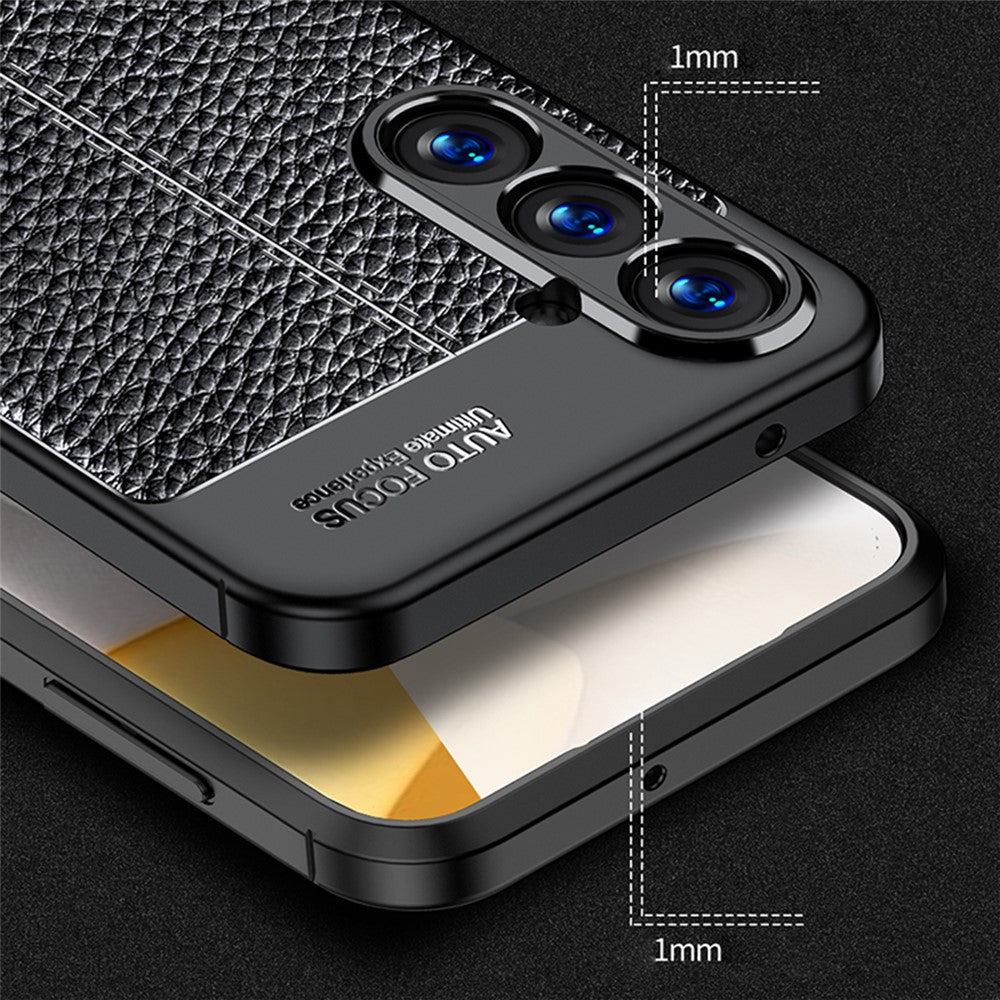 For Samsung Galaxy S23 FE Anti-scratch Phone Case Litchi Texture Phone TPU Cover