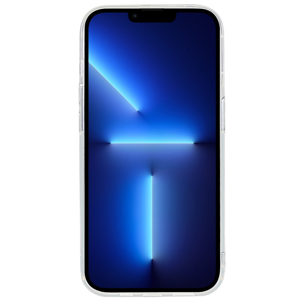 2.0mm Transparent Phone Case for iPhone 15 Pro , Watermark-free Flexible TPU Phone Cover