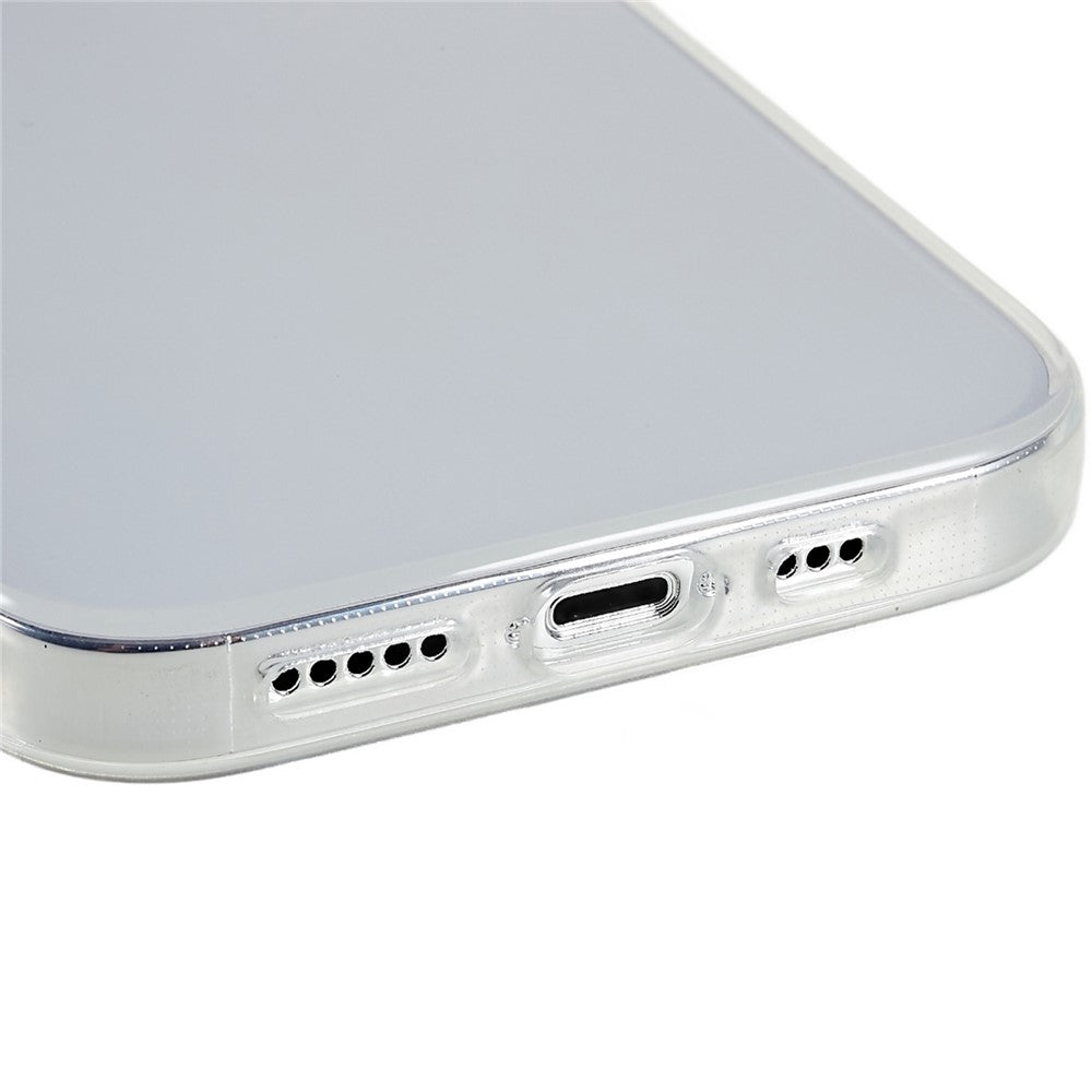 2.0mm Transparent Phone Case for iPhone 15 Pro , Watermark-free Flexible TPU Phone Cover