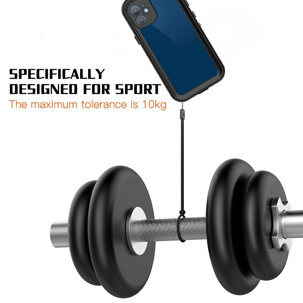 iPhone 12 mini PC+TPU Sealed Phone Case IP68 Waterproof Snowproof Snorkeling Clear Cover