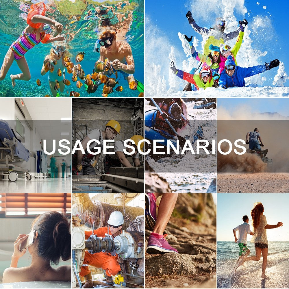 iPhone 12 mini PC+TPU Sealed Phone Case IP68 Waterproof Snowproof Snorkeling Clear Cover