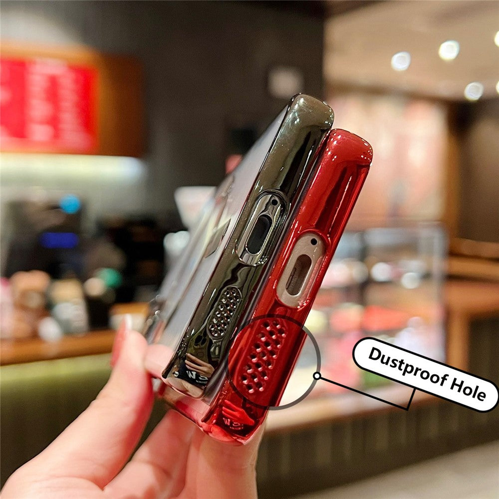 For Samsung Galaxy S23 Case Electroplated Magnetic Clear TPU Phone Back Cover