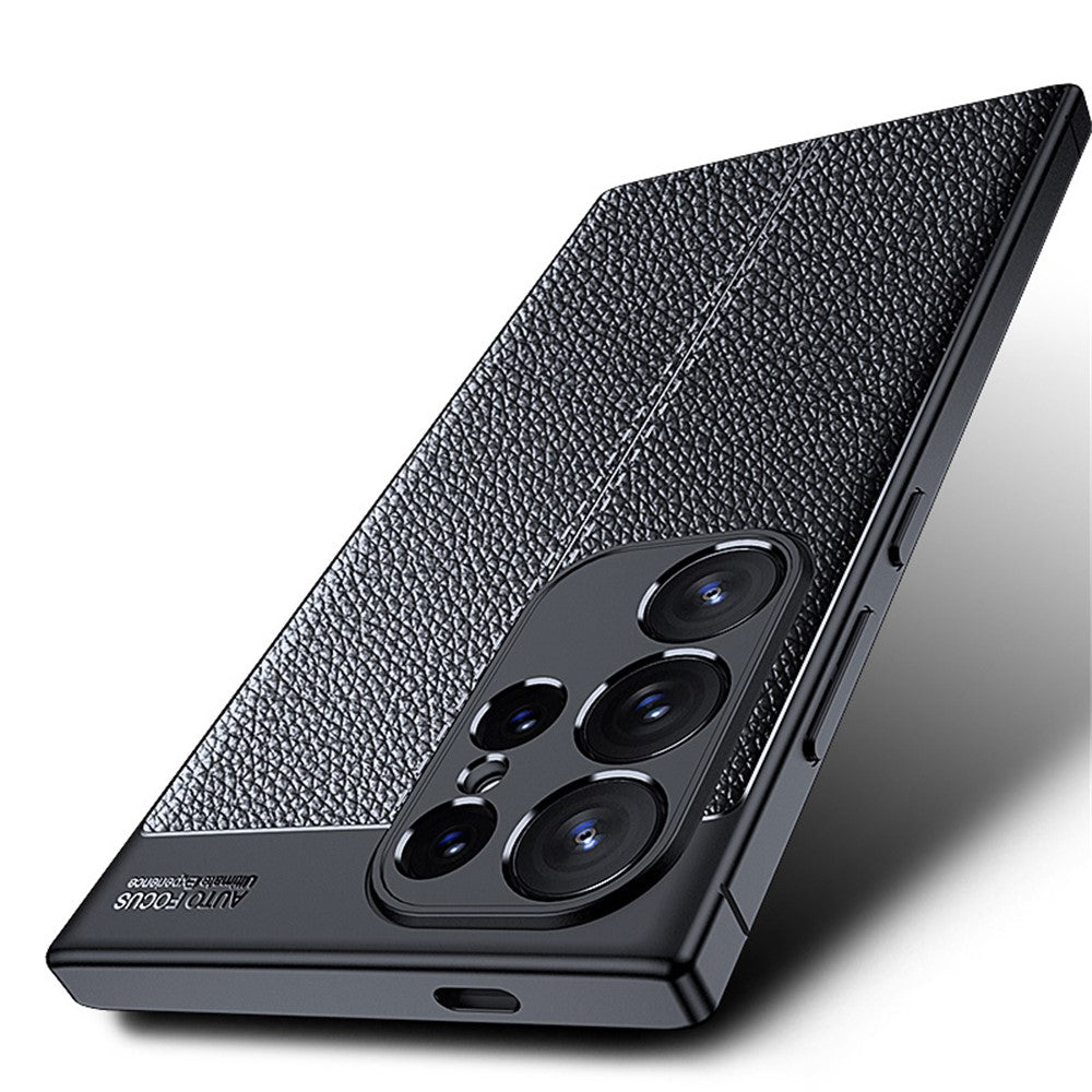 Phone Cover for Samsung Galaxy S24 Ultra Case Litchi Texture Slim Soft TPU Phone Shell