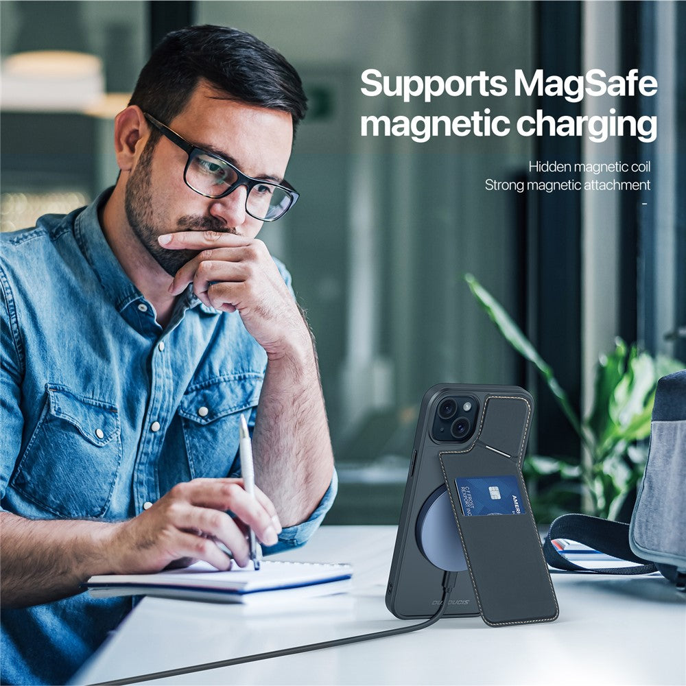 DUX DUCIS Rafi II Series for iPhone 15 Kickstand Case Compatible with MagSafe Phone Cover