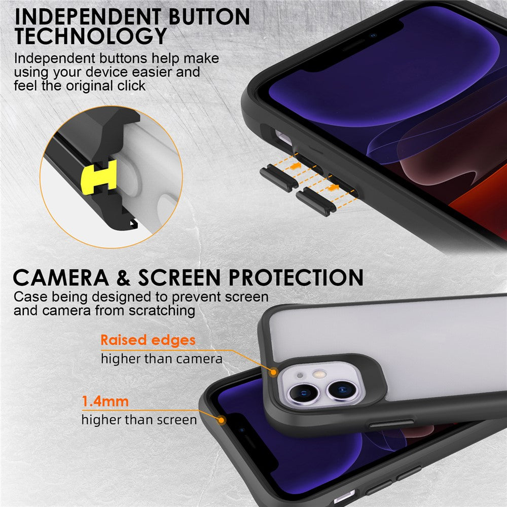 Combat X Mode Series for iPhone 11 Cell Phone Case TPU+PC Shockproof Back Shell