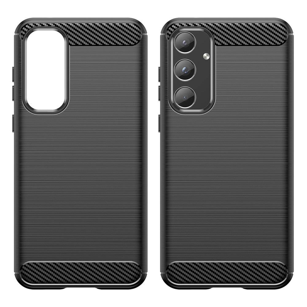 Samsung Galaxy A55 5G Carbon Fiber Texture TPU Phone Cover
