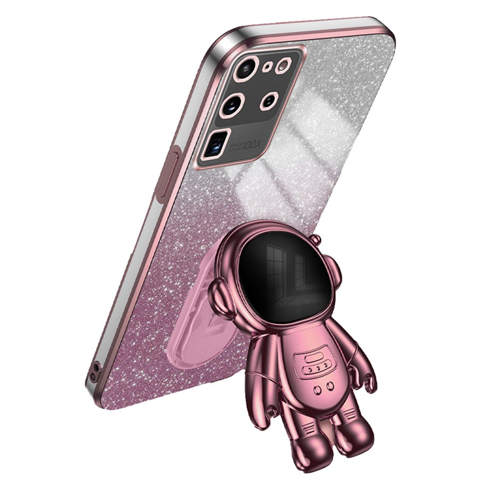 Samsung Galaxy S20 Ultra Case Precise Cutout Astronaut Kickstand Dustproof PC+TPU Phone Cover