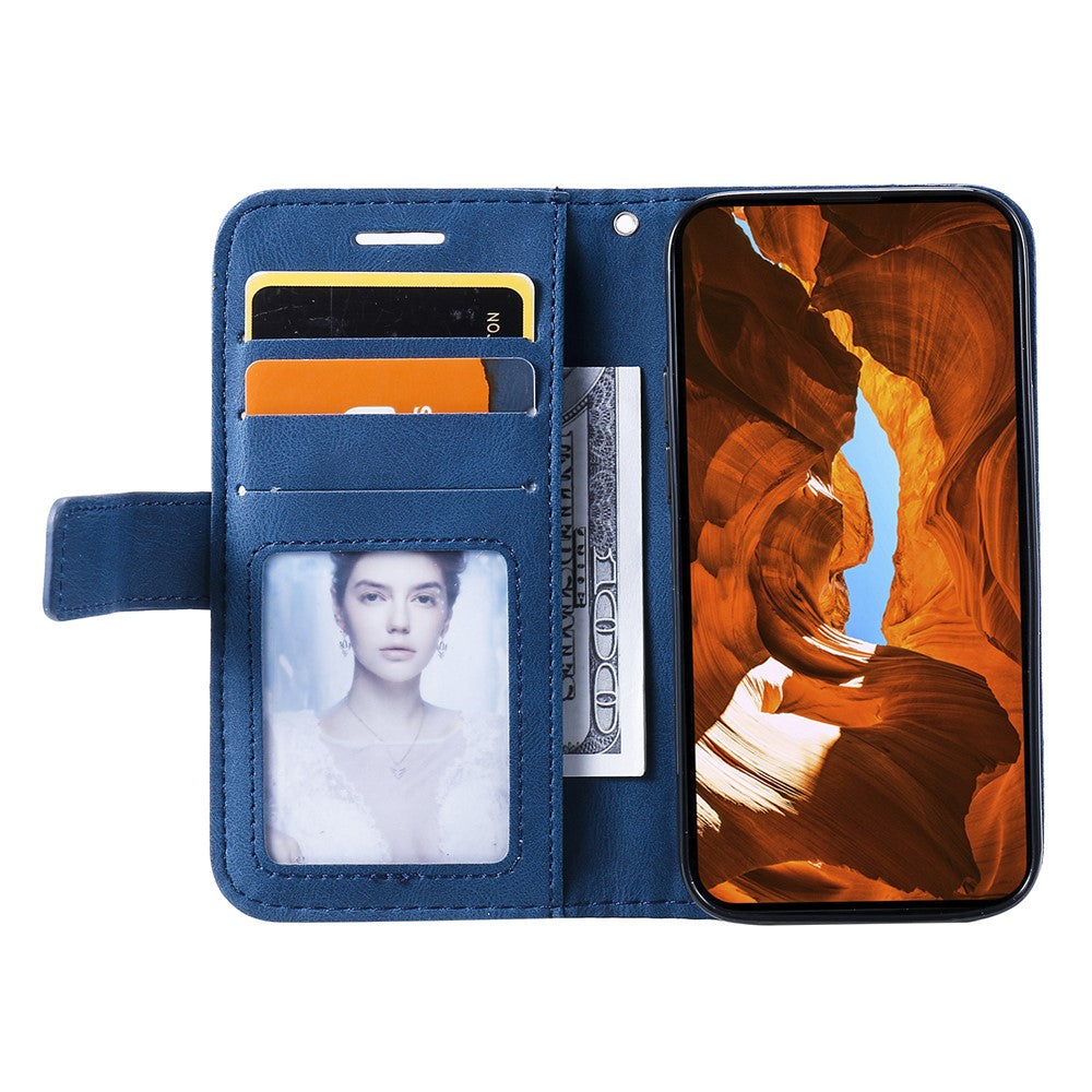 iPhone 12 mini Case Wallet Leather Phone Cover Skin-touch Texture