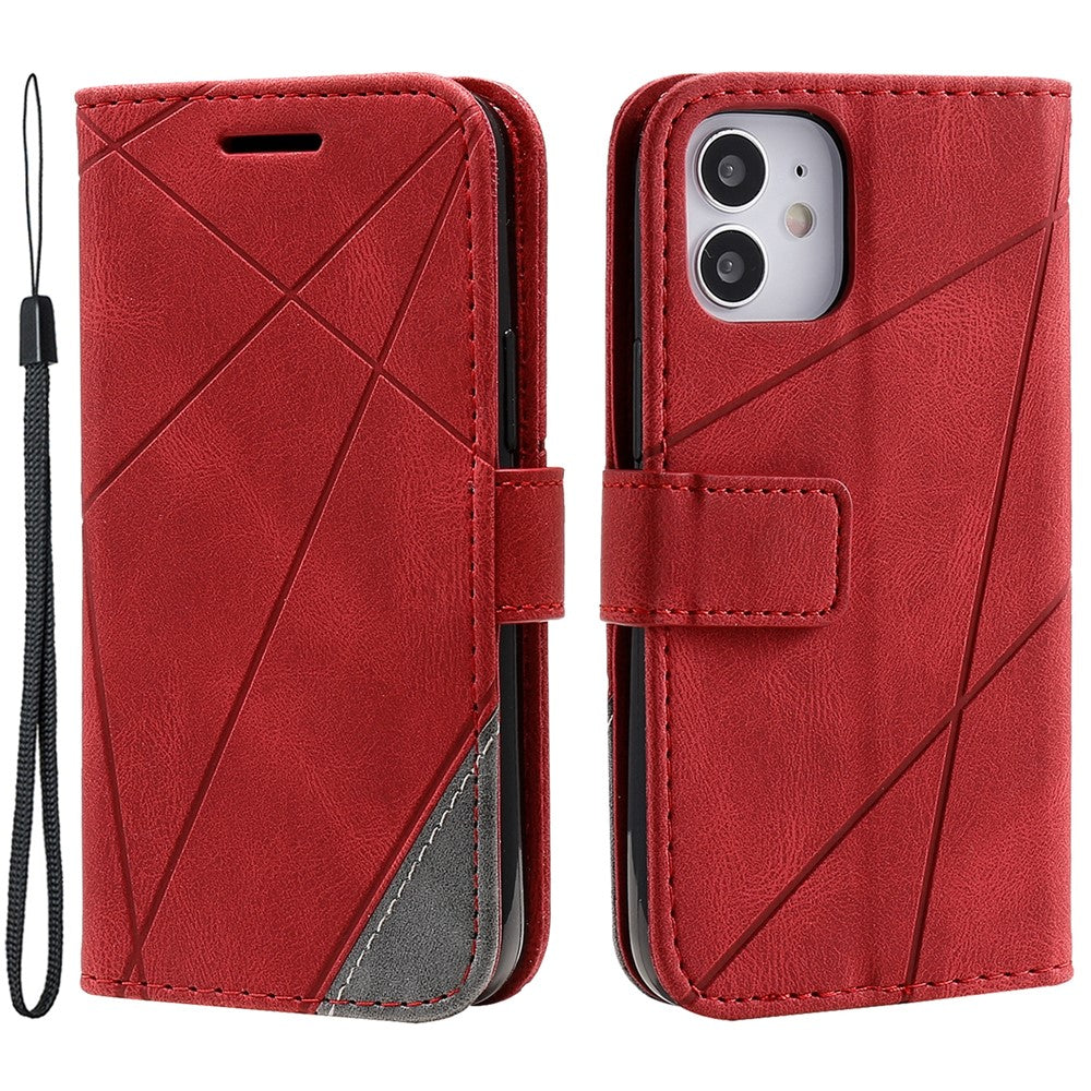iPhone 12 mini Case Wallet Leather Phone Cover Skin-touch Texture