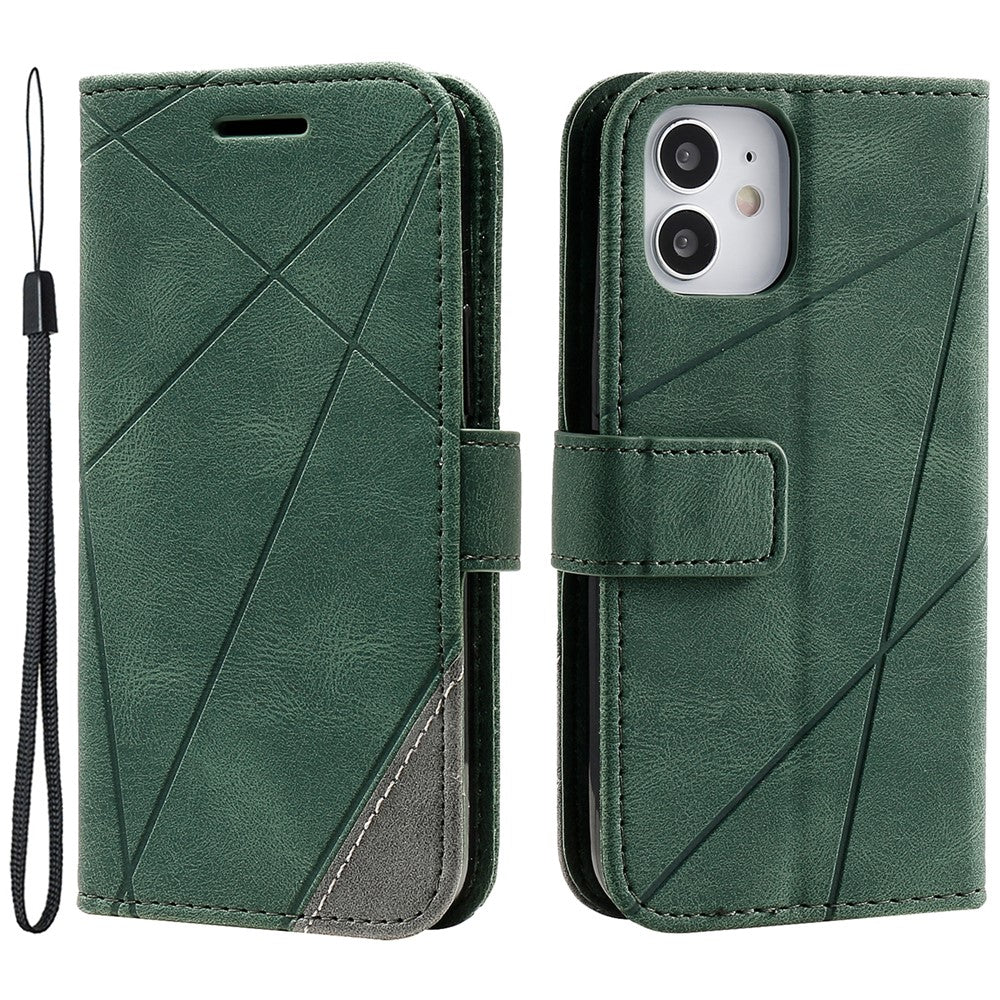iPhone 12 mini Case Wallet Leather Phone Cover Skin-touch Texture
