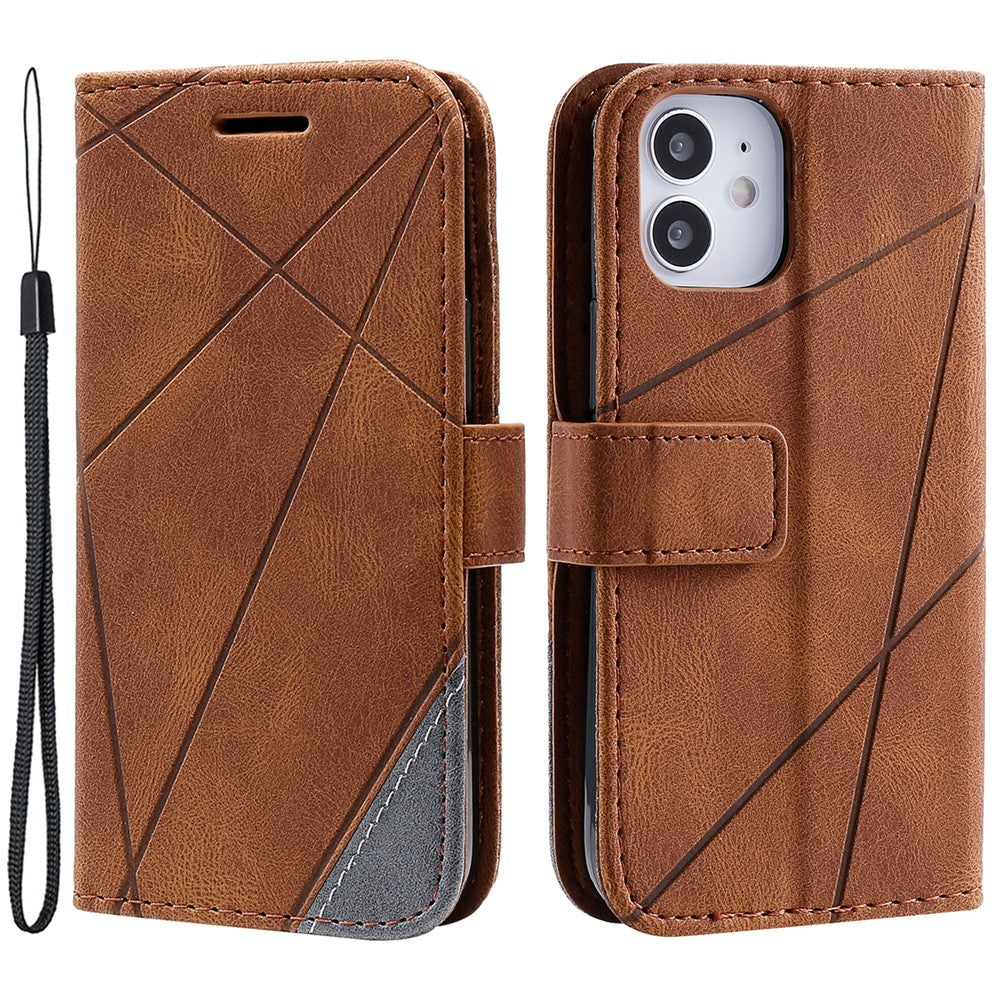 iPhone 12 mini Case Wallet Leather Phone Cover Skin-touch Texture