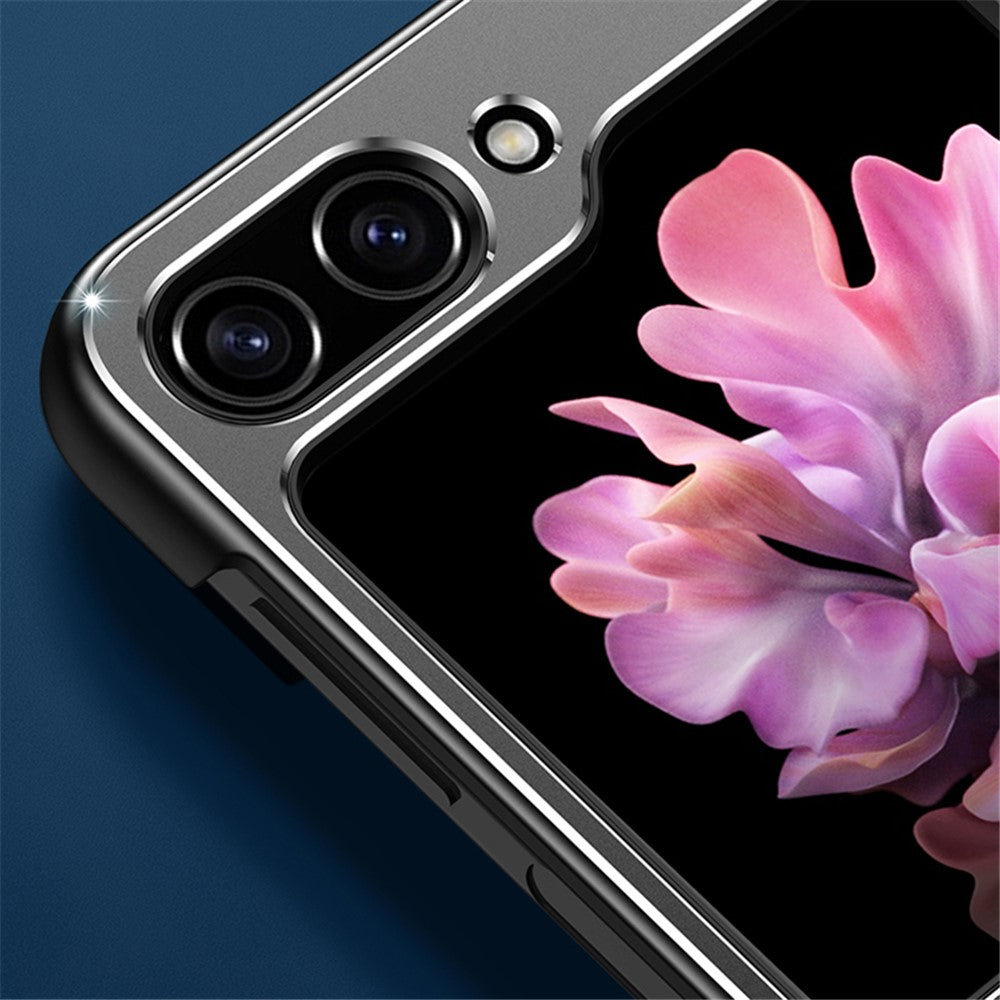 Samsung Galaxy Z Flip 5G Case Metal+PC+TPU Matte Smartphone Cover