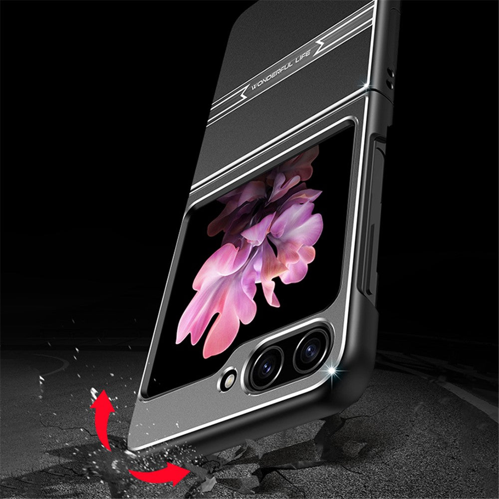 Samsung Galaxy Z Flip 5G Case Metal+PC+TPU Matte Smartphone Cover