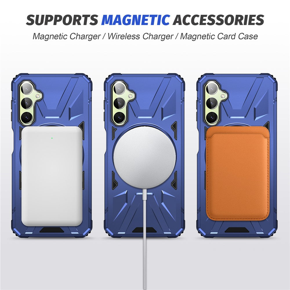 Samsung Galaxy A55 5G Case Magnetic Ring Kickstand TPU+PC Phone Cover