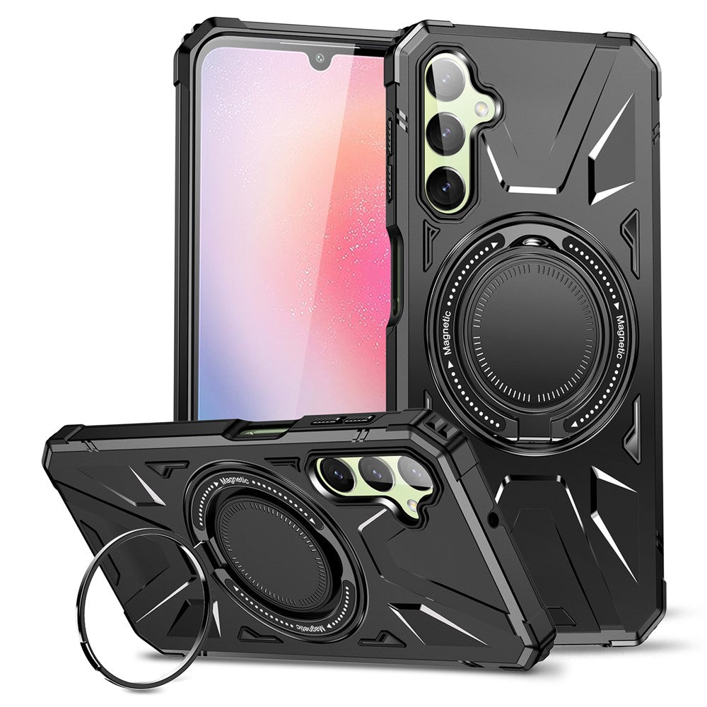 Samsung Galaxy A55 5G Case Magnetic Ring Kickstand TPU+PC Phone Cover