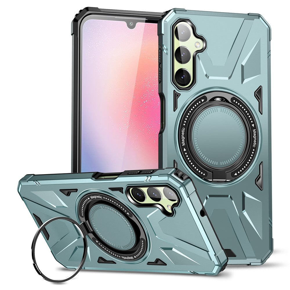 Samsung Galaxy A55 5G Case Magnetic Ring Kickstand TPU+PC Phone Cover