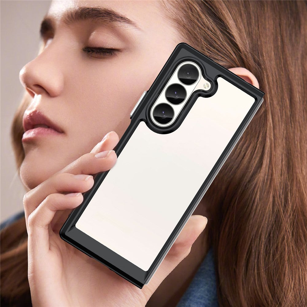 For Samsung Galaxy Z Fold6 5G Case Protective TPU+Acrylic Phone Mobile Parts Wholesale
