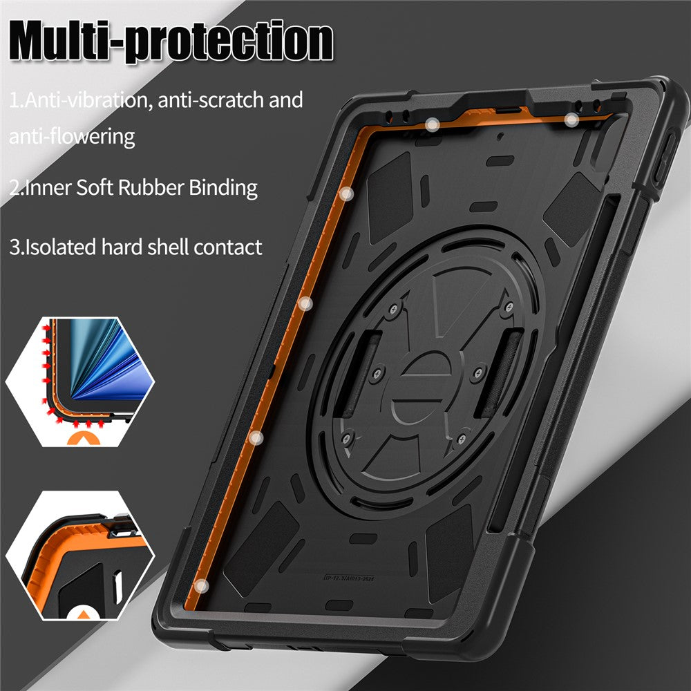 iPad Air 13 (2025) / (2024) / Pro 12.9 (2022) / (2021) / (2020) / (2018) Case PC+Silicone Tablet Cover Adsorption Pen Slot