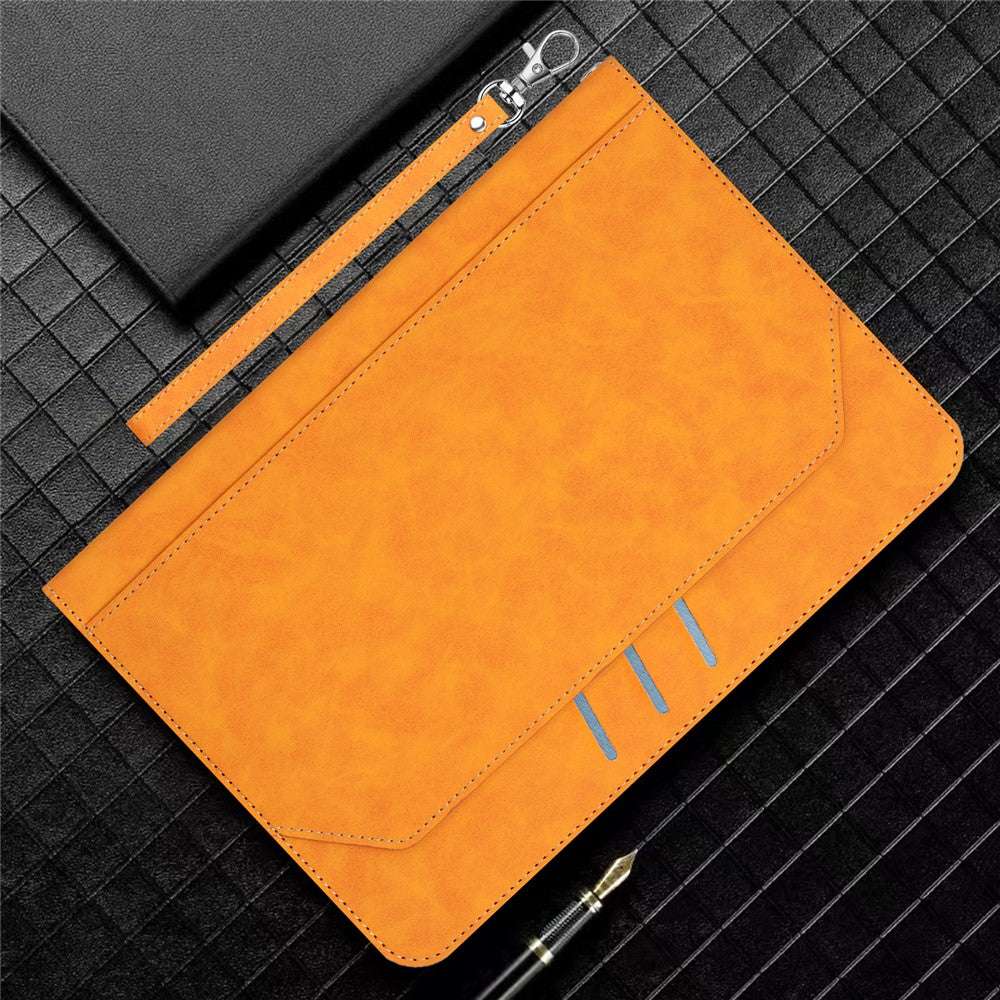 iPad mini (2021) Wallet Case Auto Wake / Sleep Leather Flip Tablet Cover Cowhide Texture