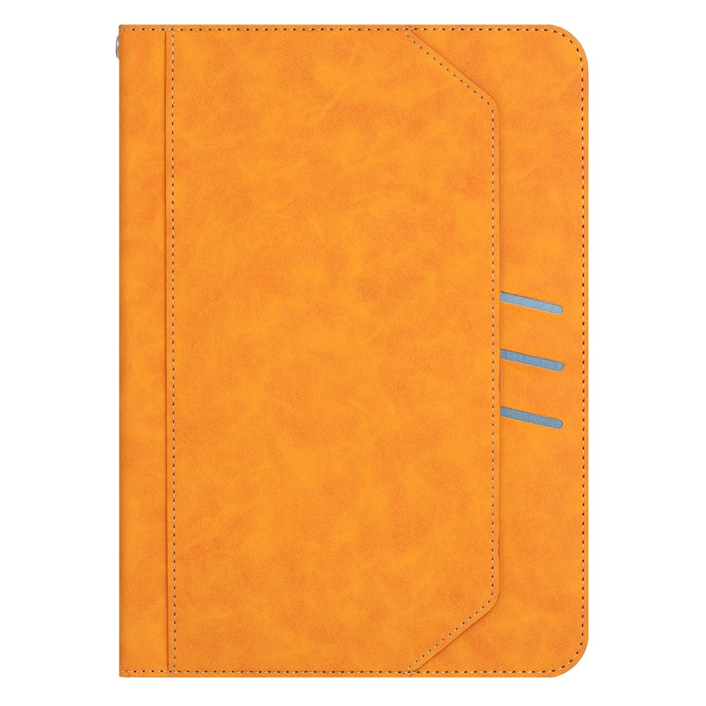 iPad mini (2021) Wallet Case Auto Wake / Sleep Leather Flip Tablet Cover Cowhide Texture