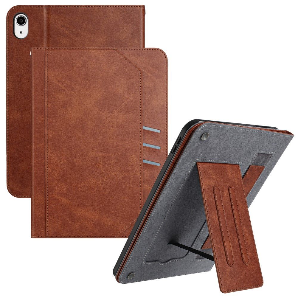 iPad mini (2021) Wallet Case Auto Wake / Sleep Leather Flip Tablet Cover Cowhide Texture