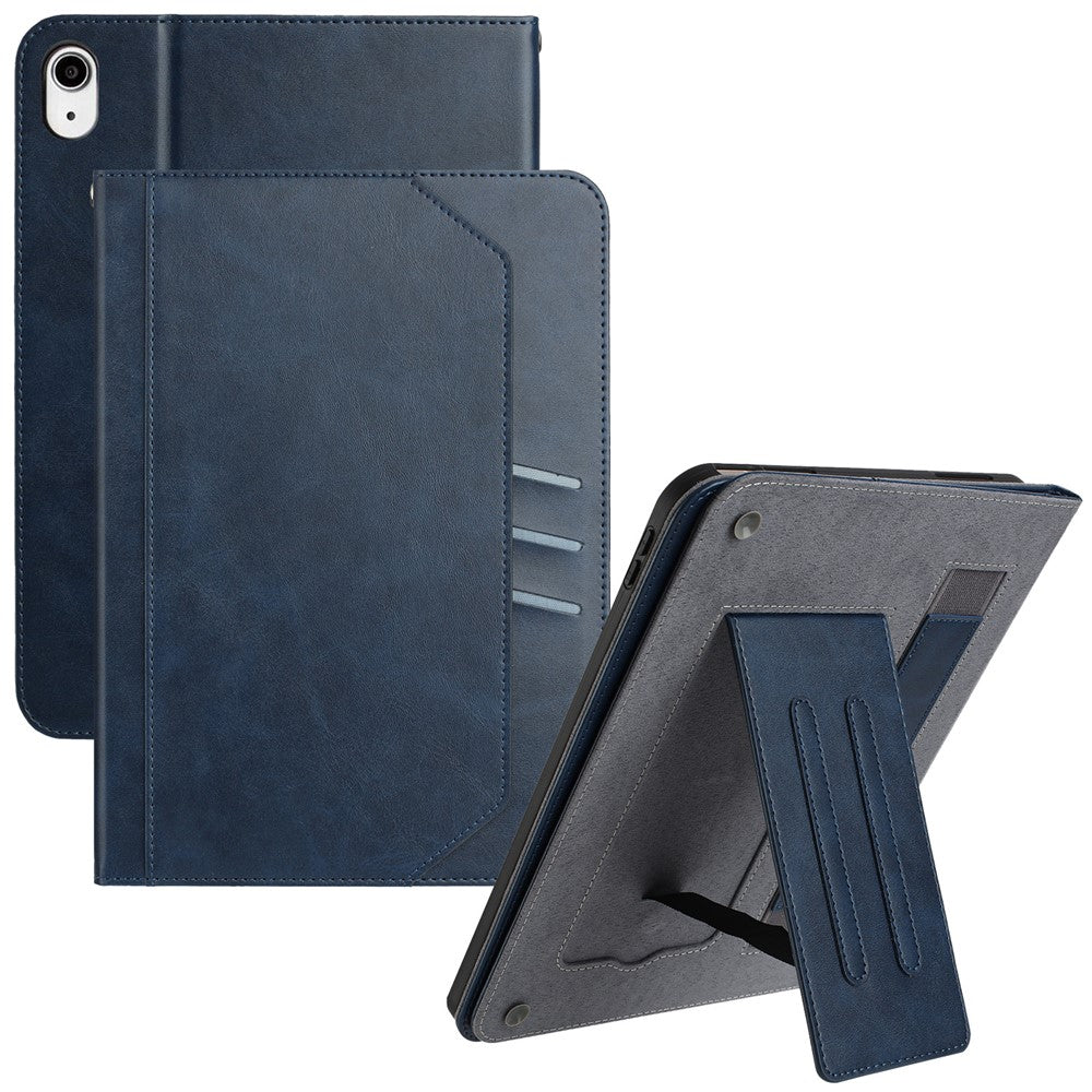 iPad mini (2021) Wallet Case Auto Wake / Sleep Leather Flip Tablet Cover Cowhide Texture