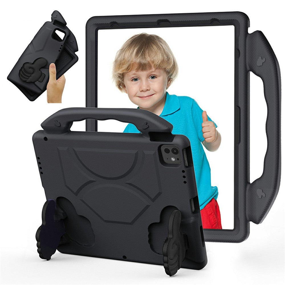 Ultra-Soft EVA Thumb Kickstand Tablet Case For iPad Air 13 (2025)  /  (2024)  /  Pro 13 (2024)  /  Pro 12.9 (2022)  /  (2021)  /  (2020)  /  (2018)