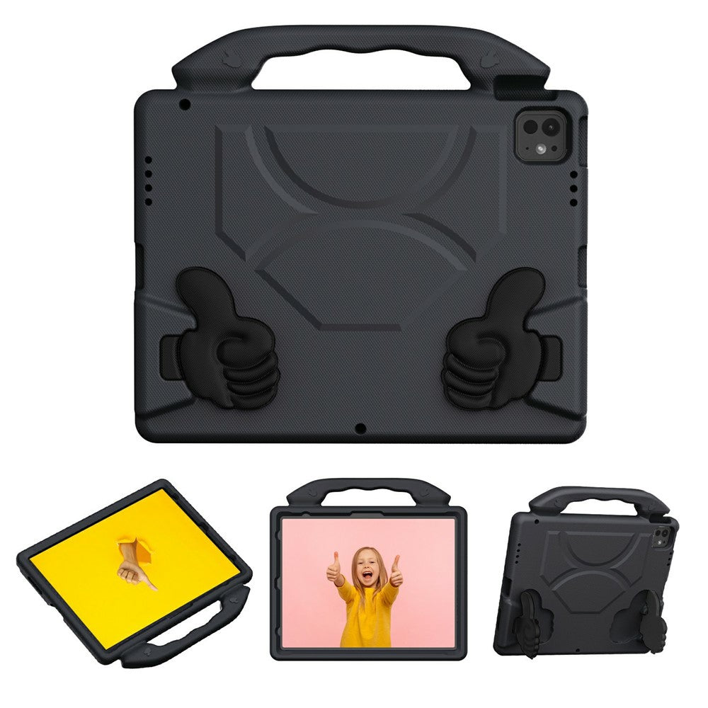 Ultra-Soft EVA Thumb Kickstand Tablet Case For iPad Air 13 (2025)  /  (2024)  /  Pro 13 (2024)  /  Pro 12.9 (2022)  /  (2021)  /  (2020)  /  (2018)