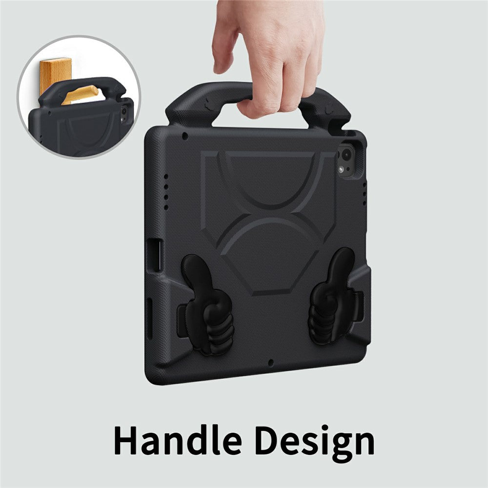Ultra-Soft EVA Thumb Kickstand Tablet Case For iPad Air 13 (2025)  /  (2024)  /  Pro 13 (2024)  /  Pro 12.9 (2022)  /  (2021)  /  (2020)  /  (2018)
