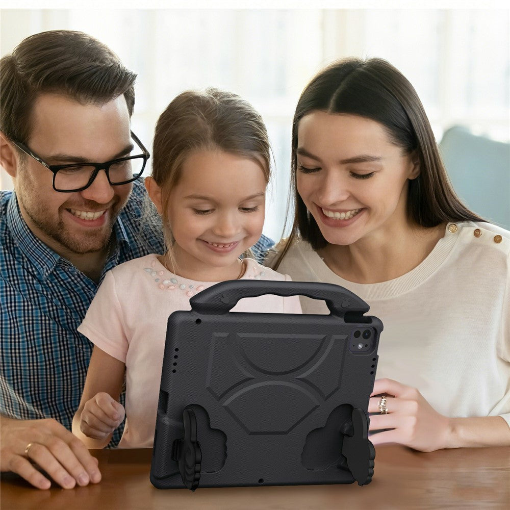 Ultra-Soft EVA Thumb Kickstand Tablet Case For iPad Air 13 (2025)  /  (2024)  /  Pro 13 (2024)  /  Pro 12.9 (2022)  /  (2021)  /  (2020)  /  (2018)