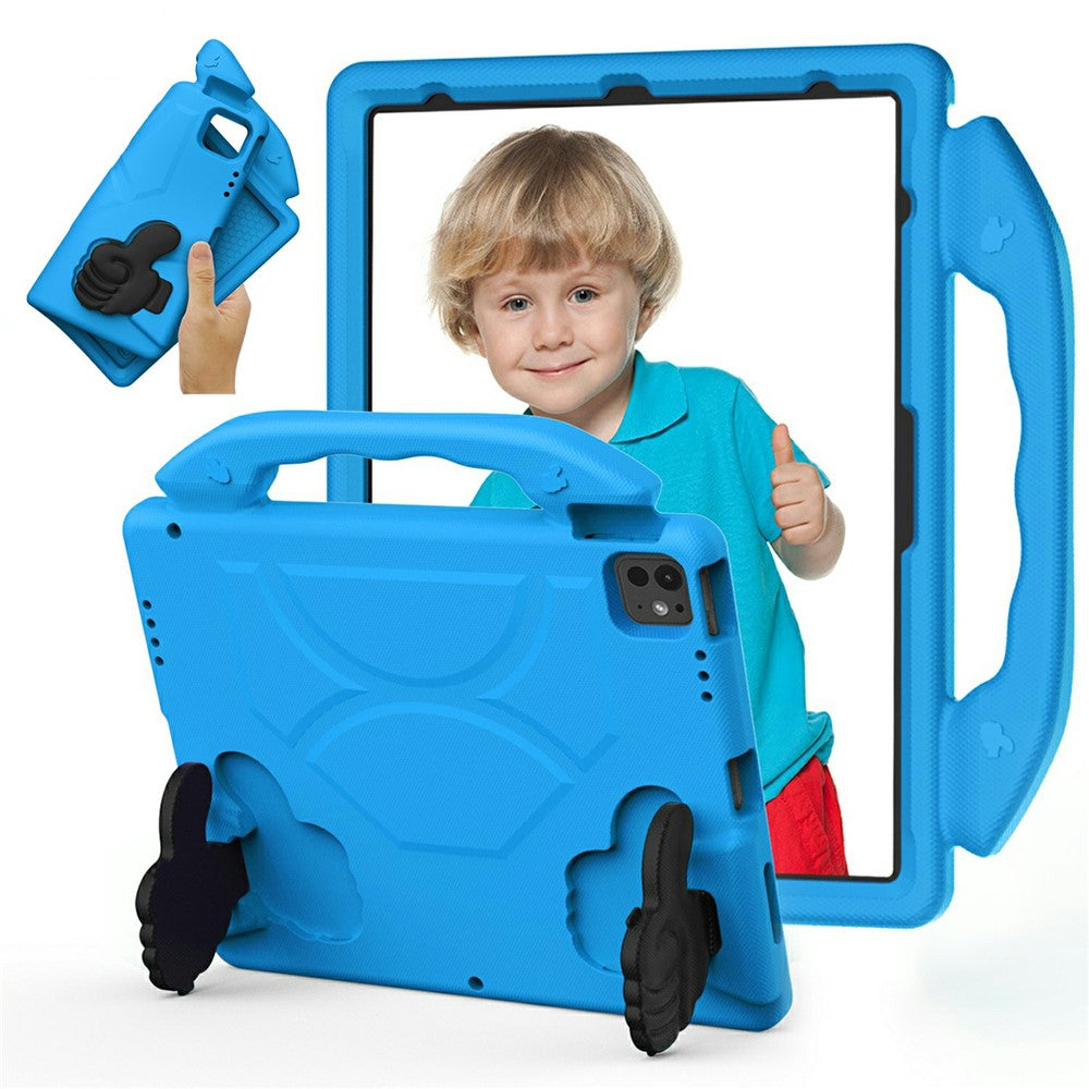 Ultra-Soft EVA Thumb Kickstand Tablet Case For iPad Air 13 (2025)  /  (2024)  /  Pro 13 (2024)  /  Pro 12.9 (2022)  /  (2021)  /  (2020)  /  (2018)