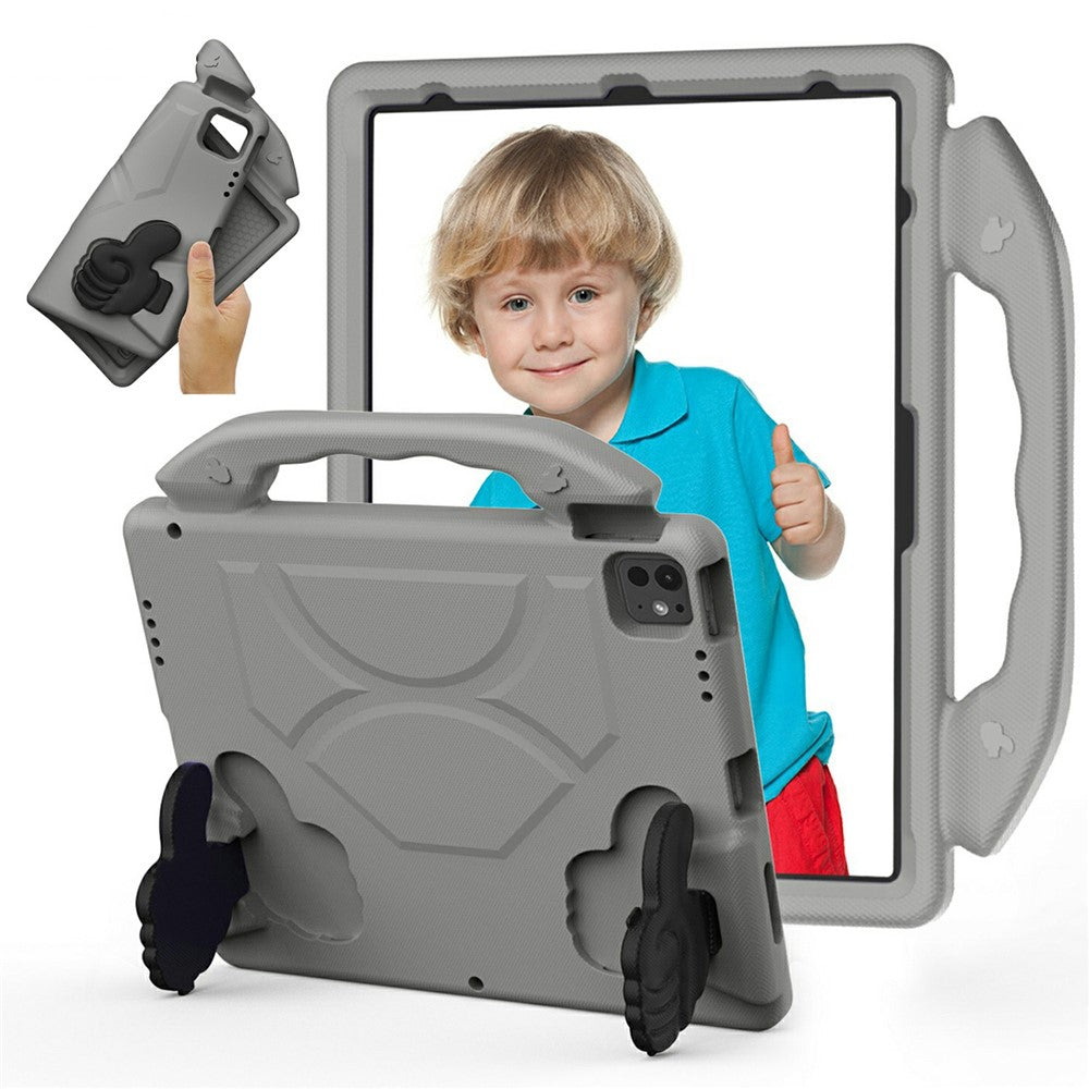 Ultra-Soft EVA Thumb Kickstand Tablet Case For iPad Air 13 (2025)  /  (2024)  /  Pro 13 (2024)  /  Pro 12.9 (2022)  /  (2021)  /  (2020)  /  (2018)