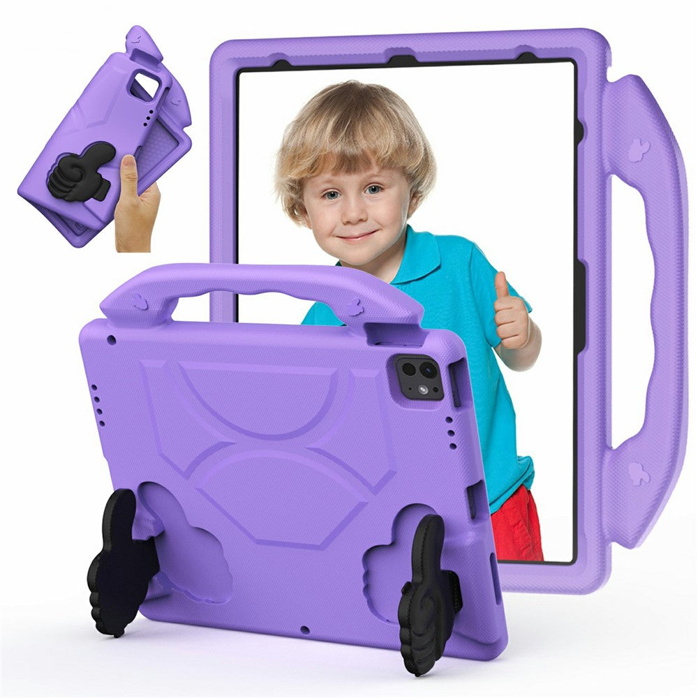 Ultra-Soft EVA Thumb Kickstand Tablet Case For iPad Air 13 (2025)  /  (2024)  /  Pro 13 (2024)  /  Pro 12.9 (2022)  /  (2021)  /  (2020)  /  (2018)