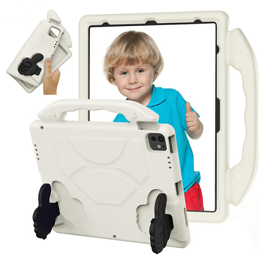 Ultra-Soft EVA Thumb Kickstand Tablet Case For iPad Air 13 (2025)  /  (2024)  /  Pro 13 (2024)  /  Pro 12.9 (2022)  /  (2021)  /  (2020)  /  (2018)