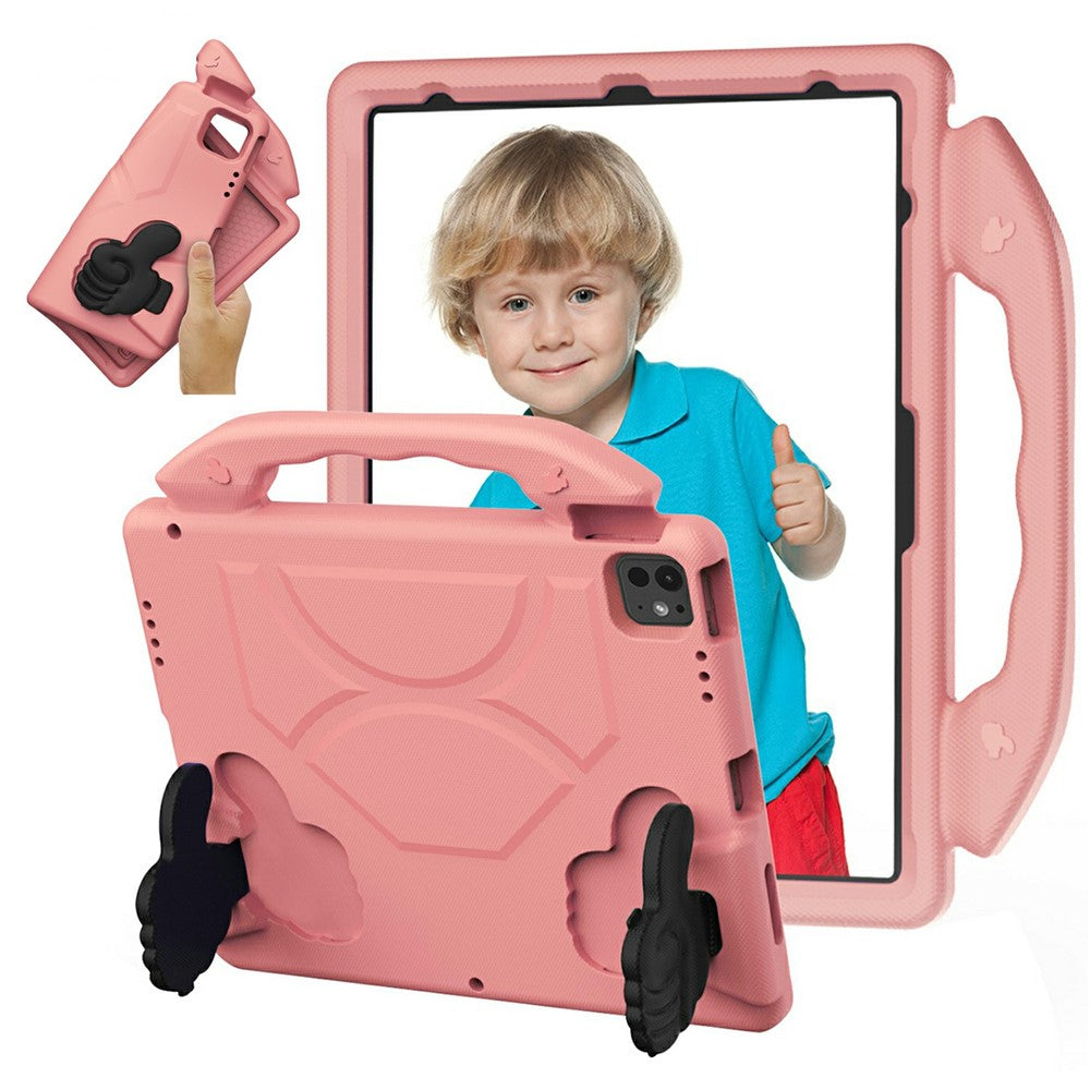 Ultra-Soft EVA Thumb Kickstand Tablet Case For iPad Air 13 (2025)  /  (2024)  /  Pro 13 (2024)  /  Pro 12.9 (2022)  /  (2021)  /  (2020)  /  (2018)