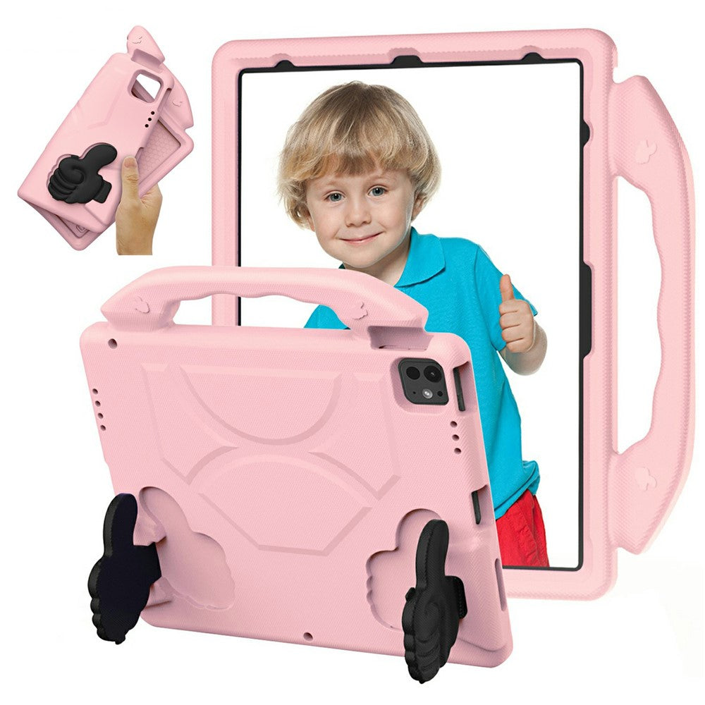 Ultra-Soft EVA Thumb Kickstand Tablet Case For iPad Air 13 (2025)  /  (2024)  /  Pro 13 (2024)  /  Pro 12.9 (2022)  /  (2021)  /  (2020)  /  (2018)