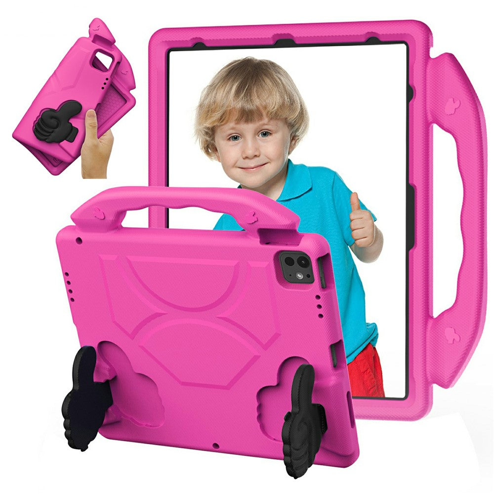 Ultra-Soft EVA Thumb Kickstand Tablet Case For iPad Air 13 (2025)  /  (2024)  /  Pro 13 (2024)  /  Pro 12.9 (2022)  /  (2021)  /  (2020)  /  (2018)