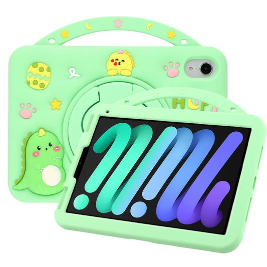 iPad mini (2024) / (2021) Silicone Case Rotating Kickstand Hand Grip Cute Tablet Cover