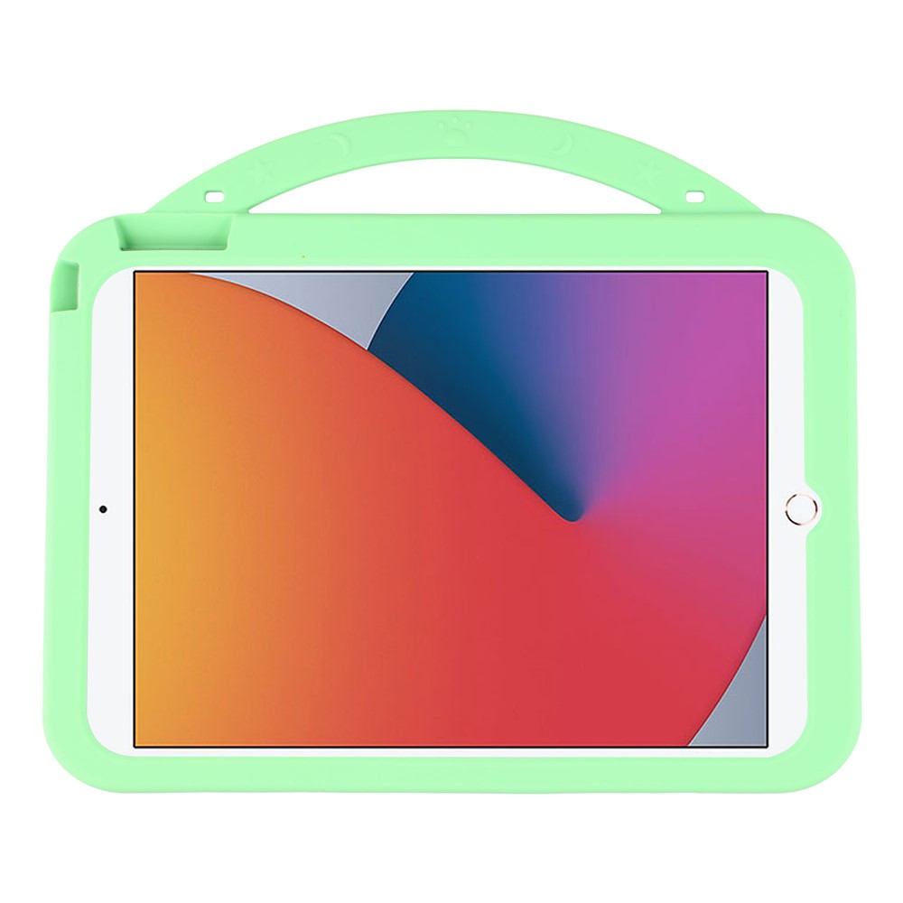 Silicone Case for iPad 10.2 (2021) / (2020) / (2019) / iPad Air 10.5 inch (2019) / Pro 10.5-inch (2017) Rotating Kickstand Hand Grip Cute Tablet Cover