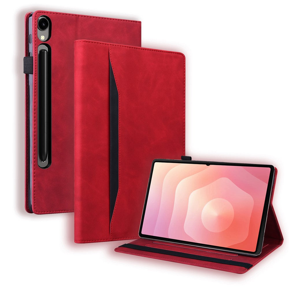 For Samsung Galaxy Tab S11 Ultra Case PU Leather Protective Folio Tablet Cover with Card Holder