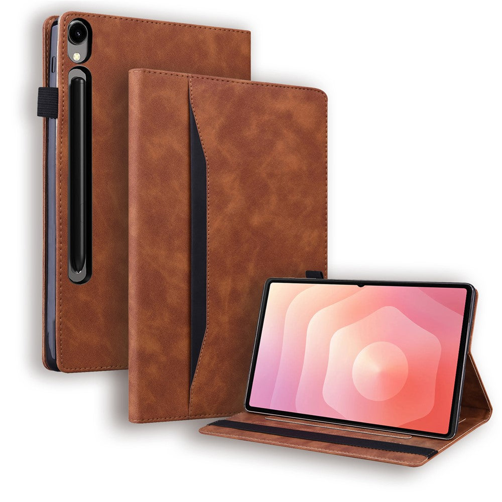 For Samsung Galaxy Tab S11 Ultra Case PU Leather Protective Folio Tablet Cover with Card Holder