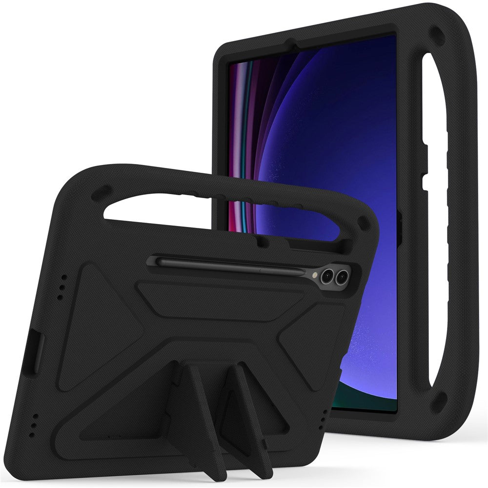 For Samsung Galaxy Tab S9 FE+ Case Hand Grip EVA Tablet Kickstand Cover