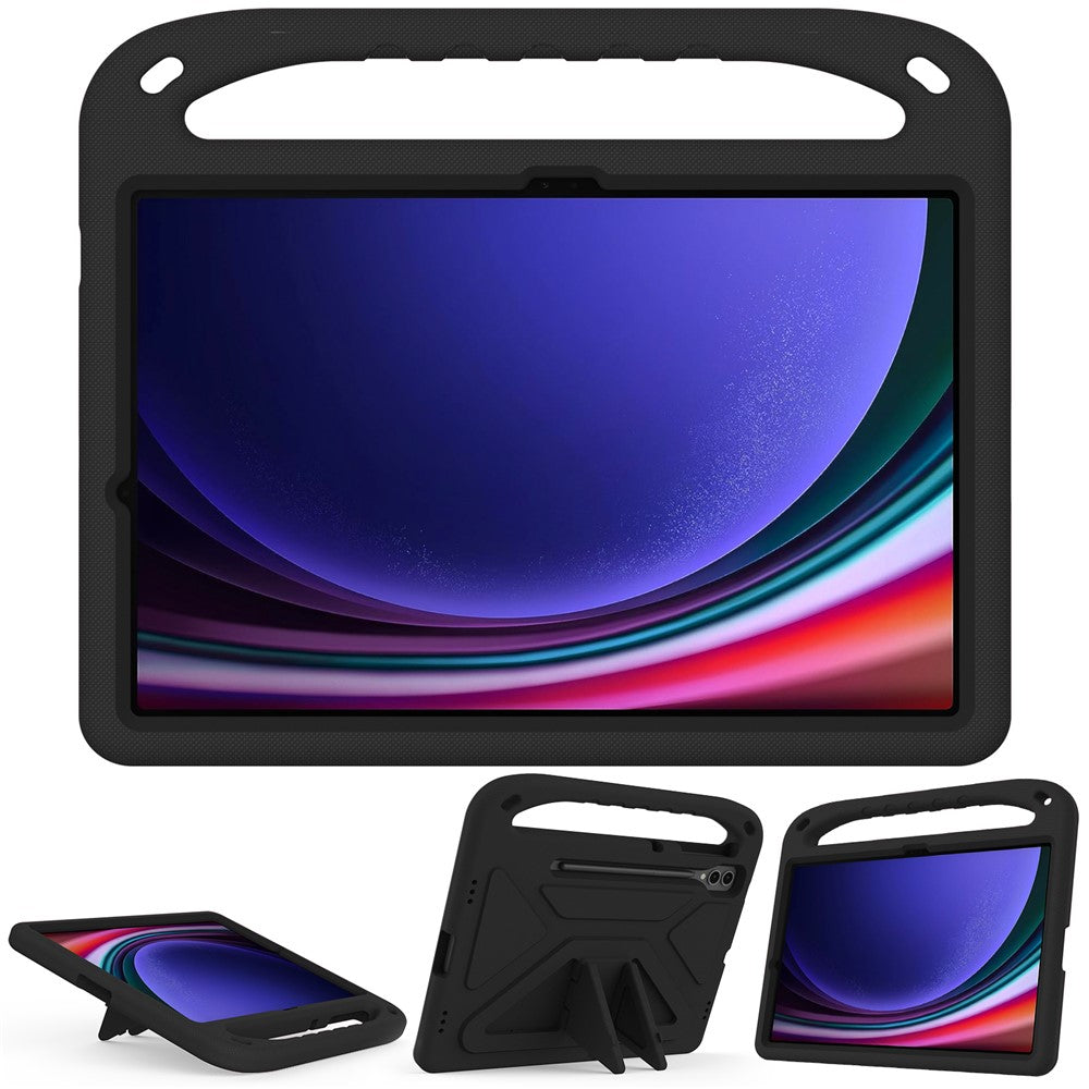 For Samsung Galaxy Tab S9 FE+ Case Hand Grip EVA Tablet Kickstand Cover