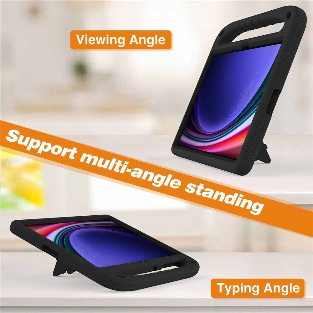 For Samsung Galaxy Tab S9 FE+ Case Hand Grip EVA Tablet Kickstand Cover