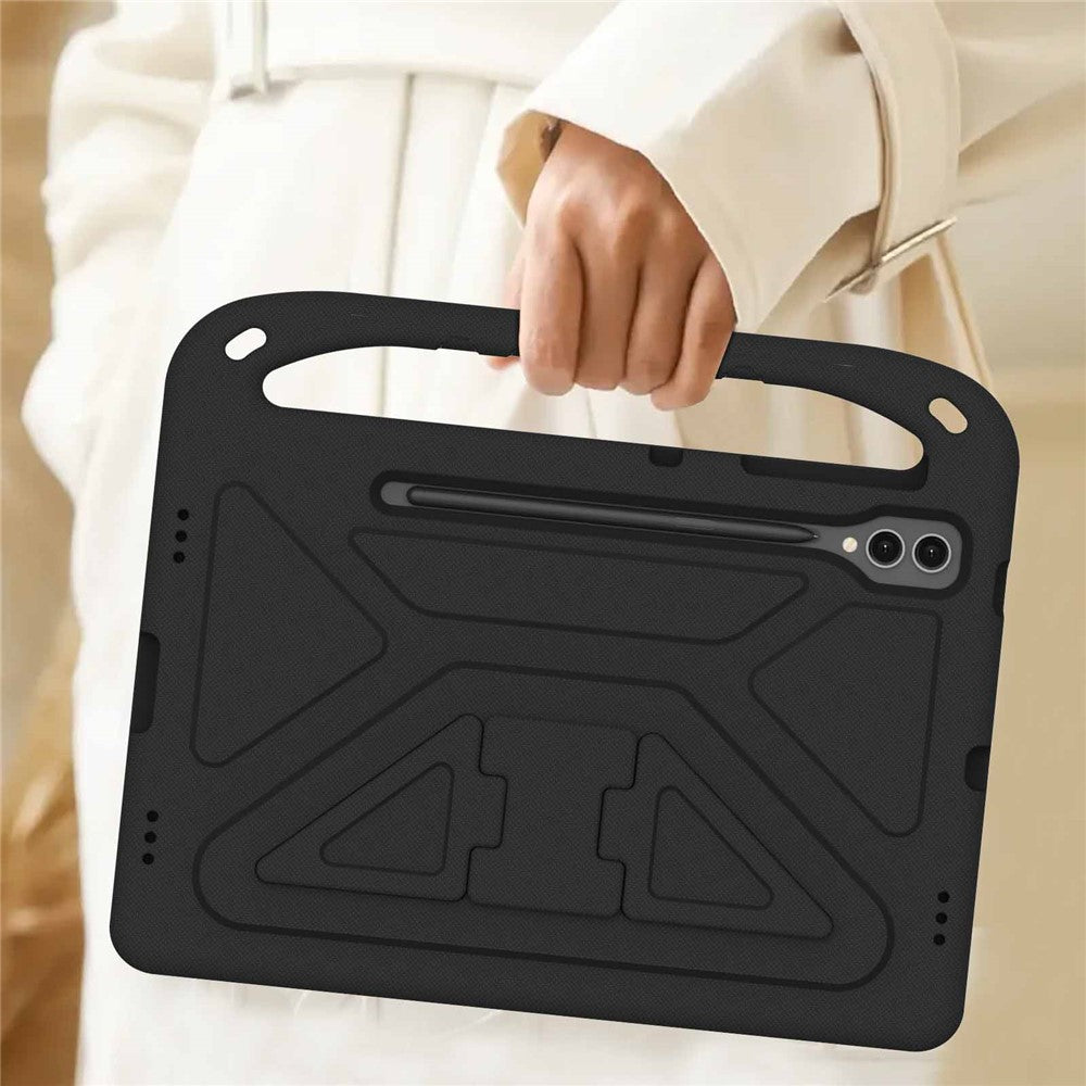 For Samsung Galaxy Tab S9 FE+ Case Hand Grip EVA Tablet Kickstand Cover