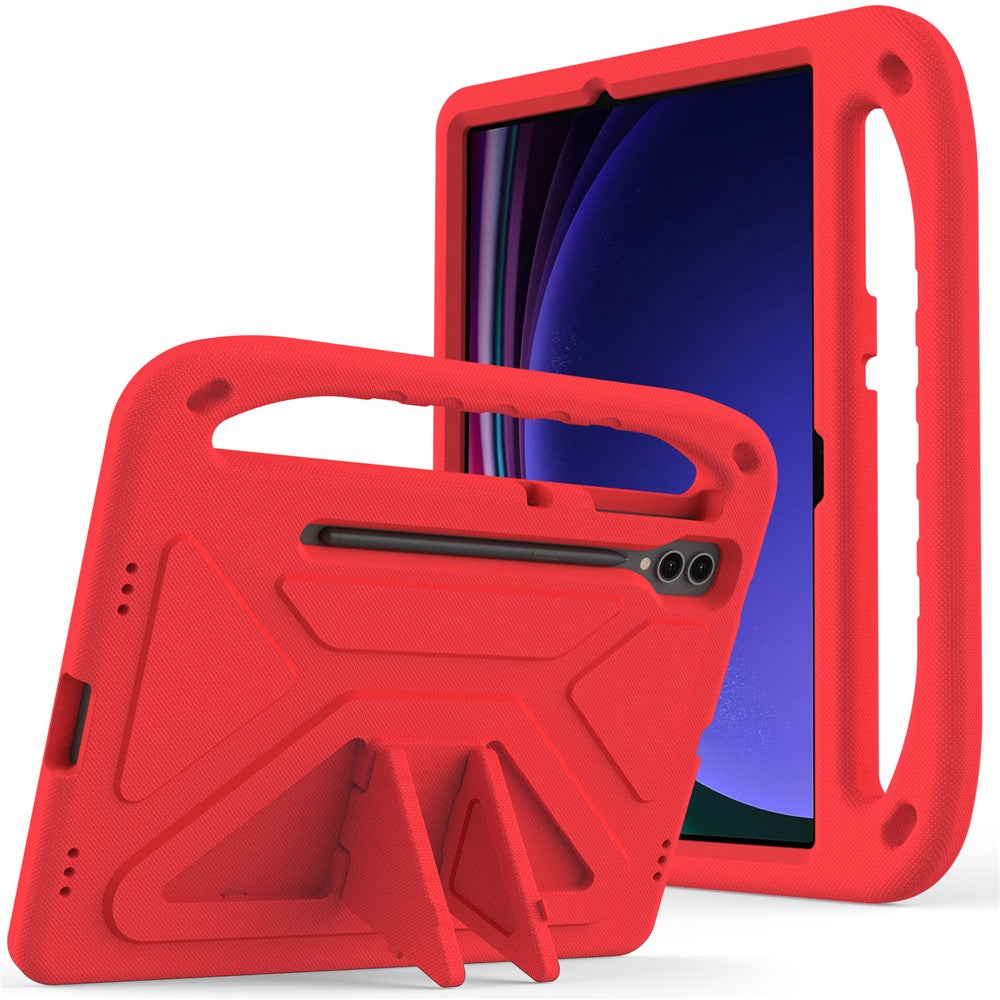 For Samsung Galaxy Tab S9 FE+ Case Hand Grip EVA Tablet Kickstand Cover