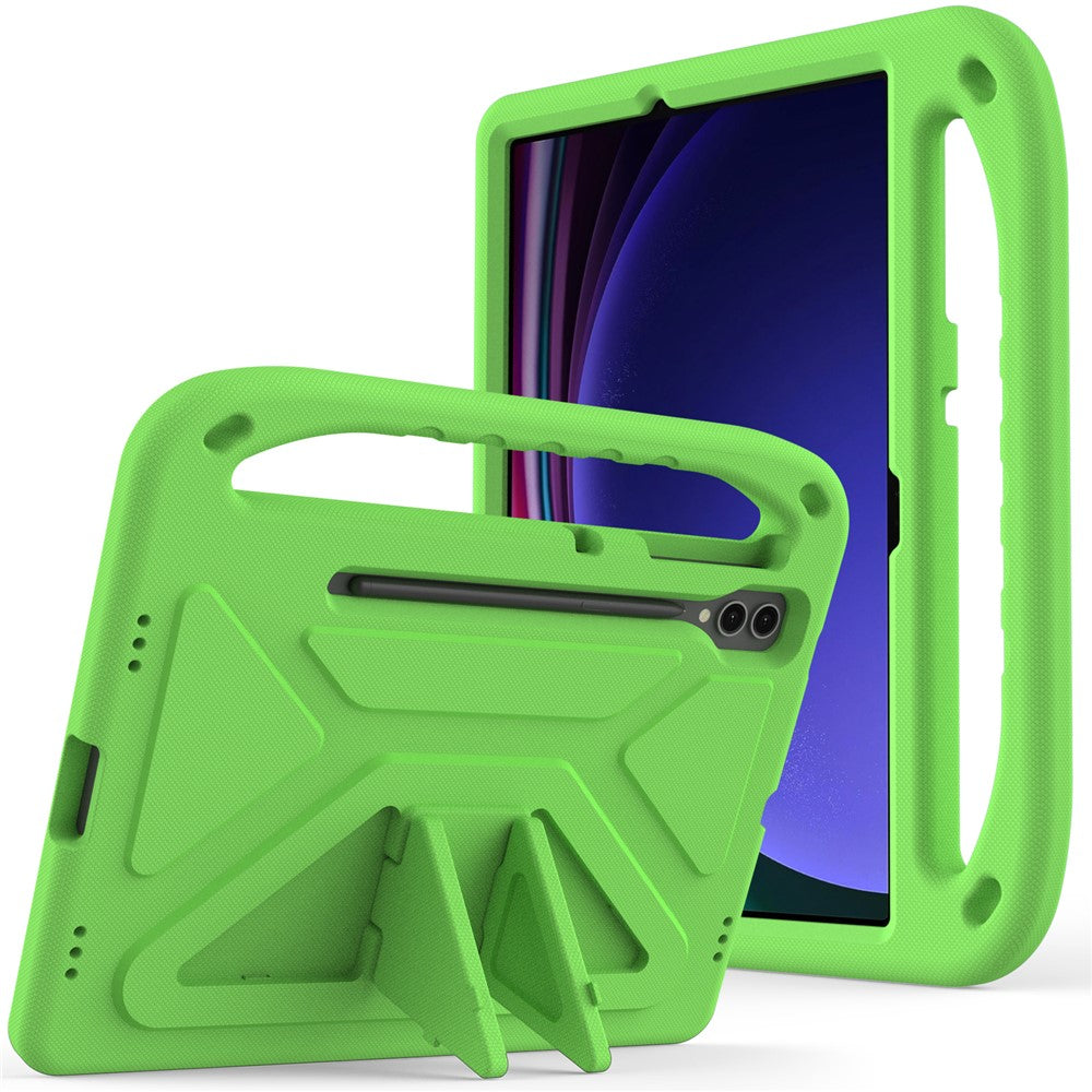 For Samsung Galaxy Tab S9 FE+ Case Hand Grip EVA Tablet Kickstand Cover